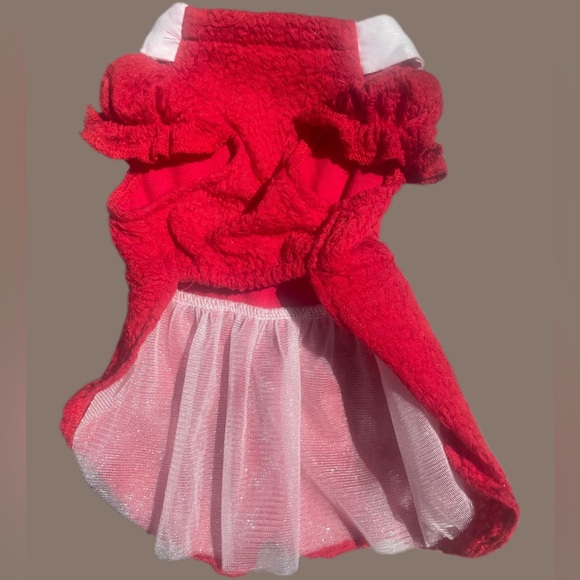Small Dog or Cat Red Dress - Picture 3 of 4